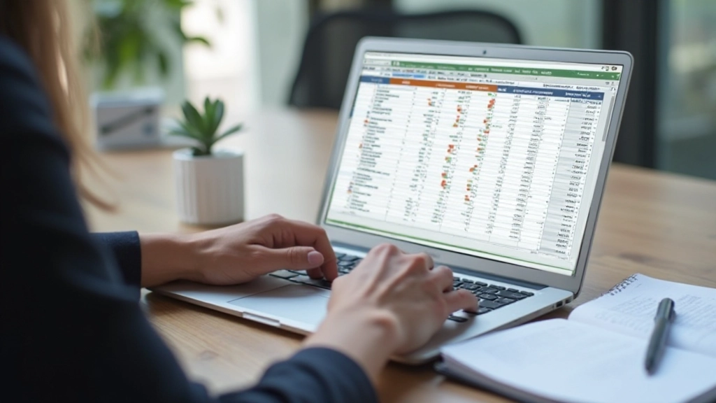Excel spreadsheet met financi√´le gegevensvisualisatie en grafieken op het scherm